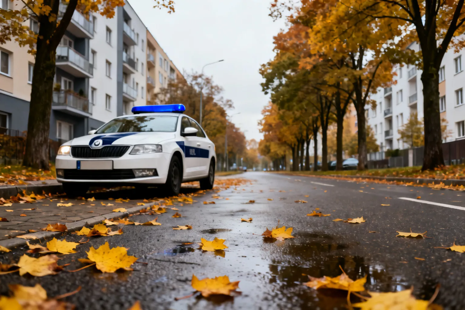 Jesień na drogach — apel o ostrożność w Katowicach