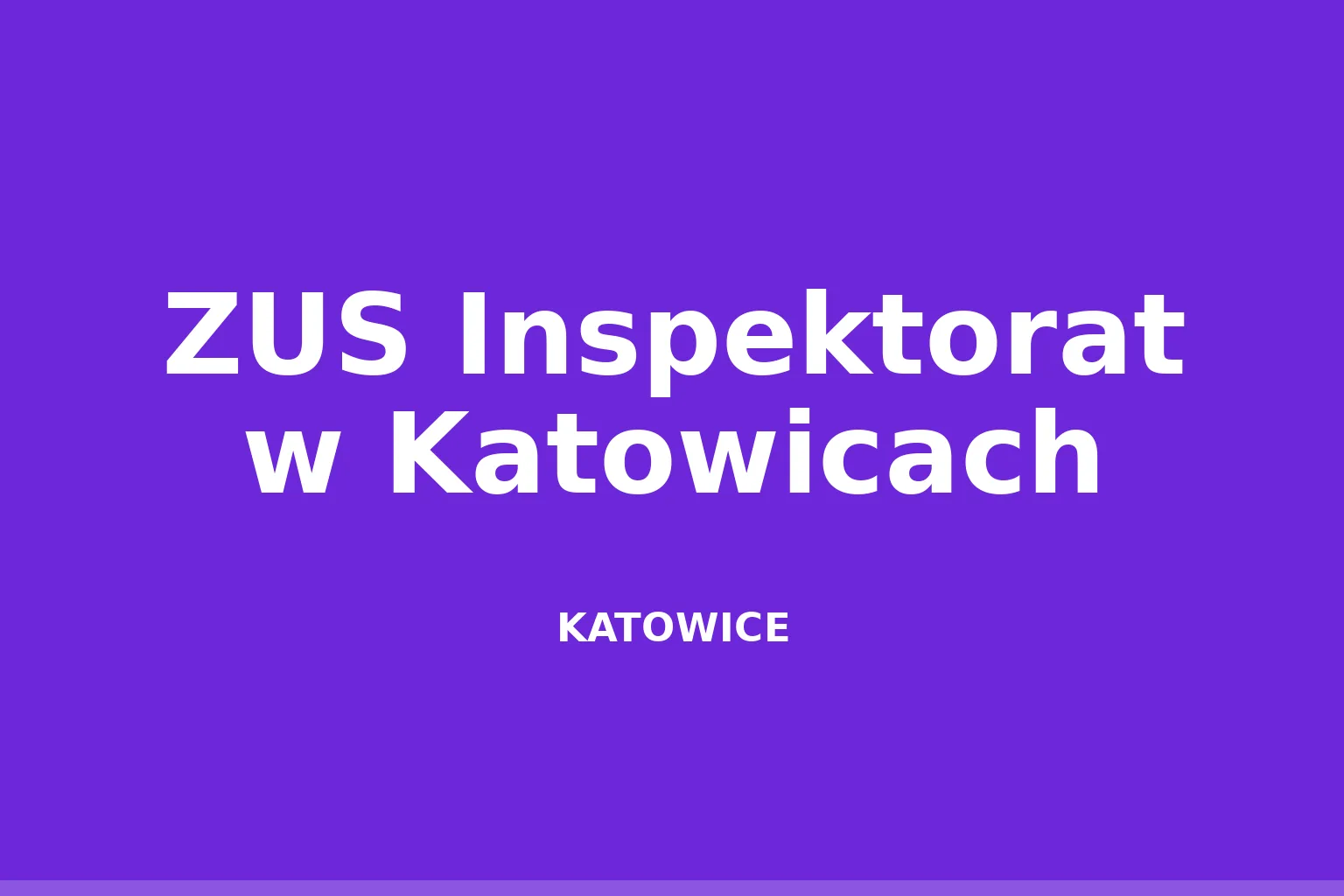 ZUS Inspektorat w Katowicach