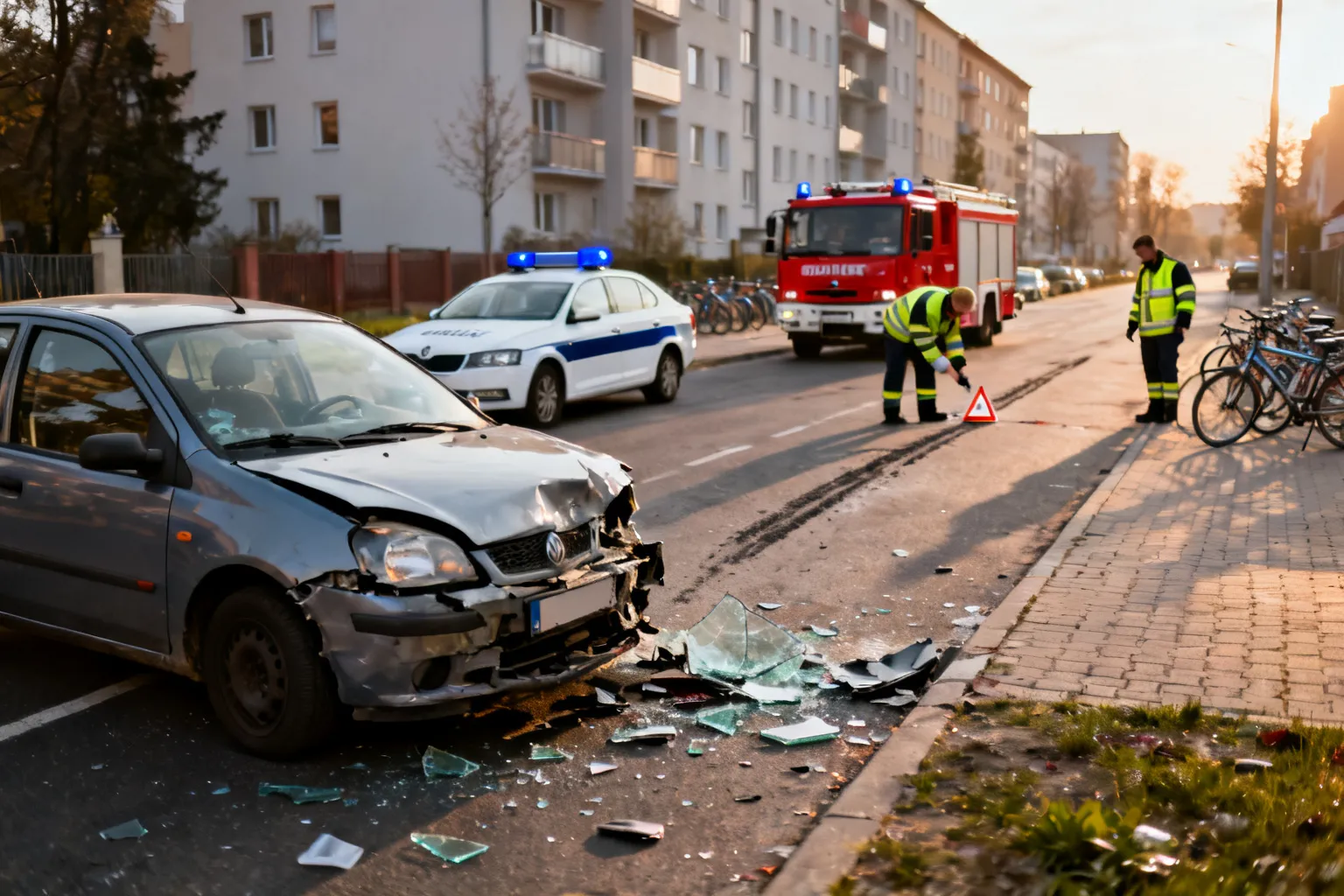Katowice: akcja „Zwolnij, zanim będzie za późno” — służby pokazały skutki wypadków