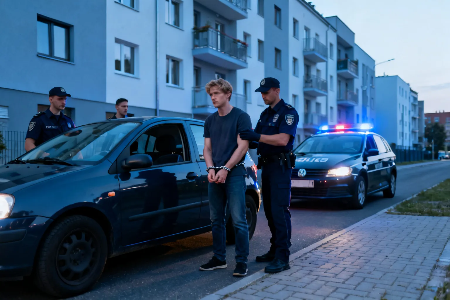 Kradzież Toyoty w Katowicach — policyjny pościg zakończony zatrzymaniem recydywisty