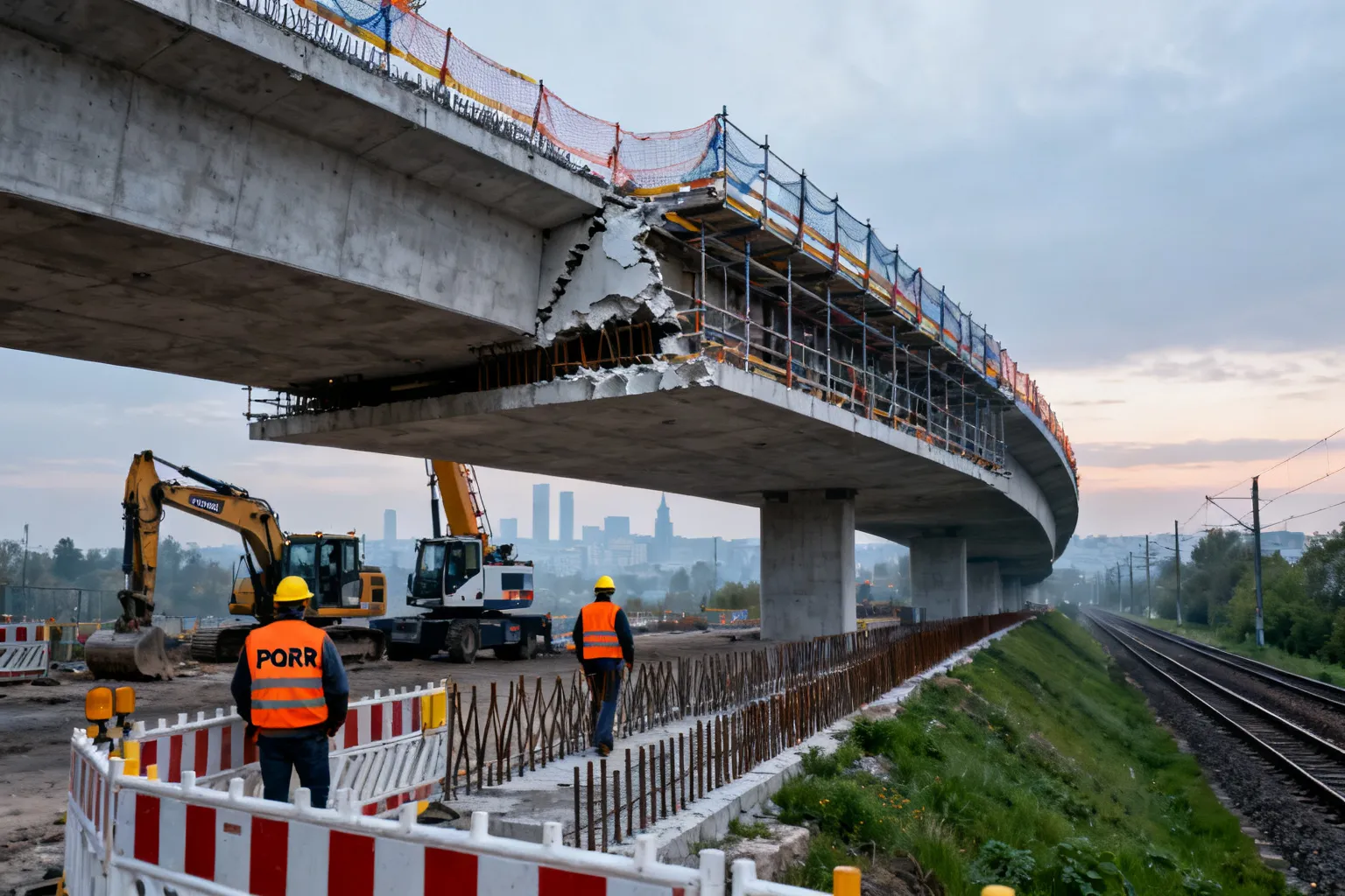 Remont wiaduktu Zawodzie Katowice — PORR wybrany do przebudowy
