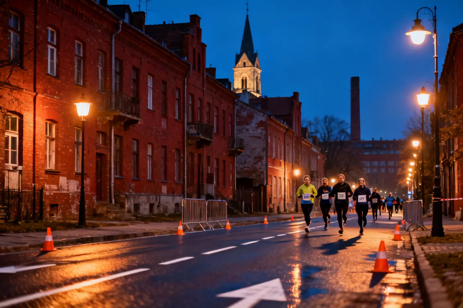 Katowice Night Half Marathon 2027 — trasa przez Nikiszowiec i Giszowiec