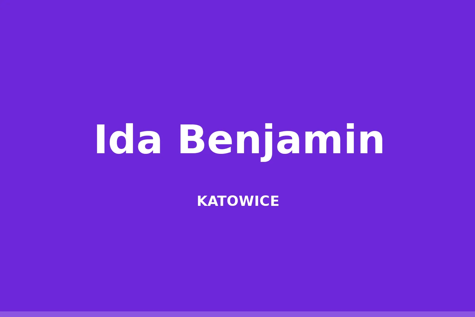 Ida Benjamin