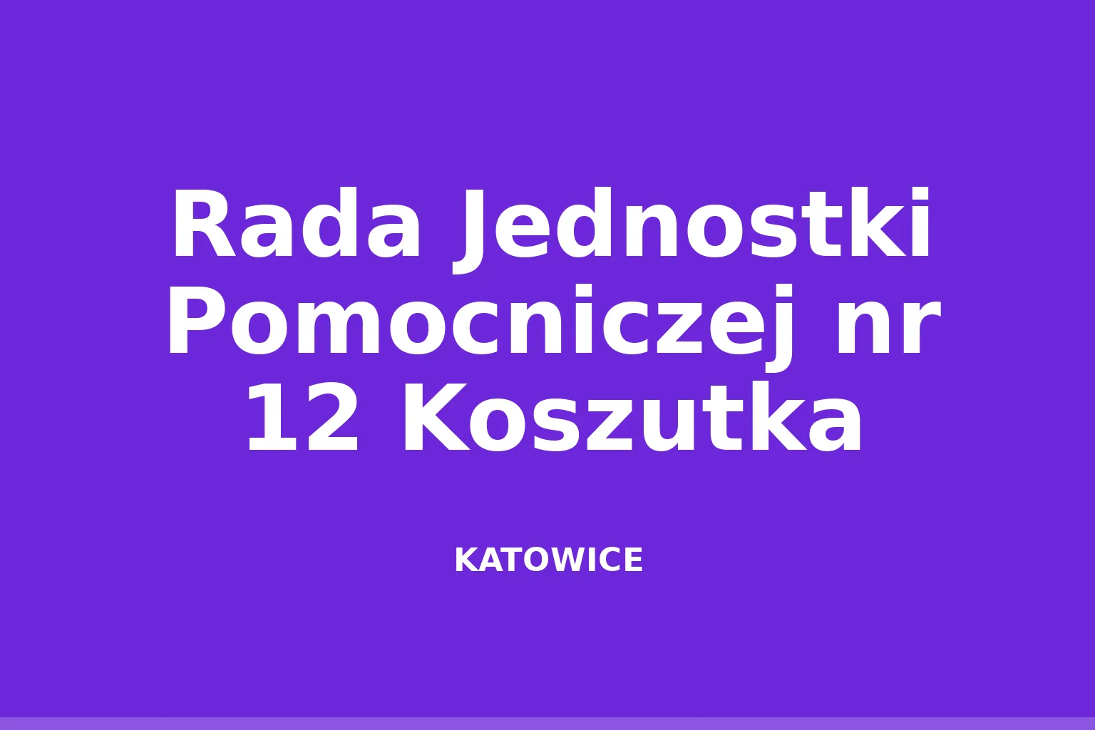 Rada Jednostki Pomocniczej nr 12 Koszutka