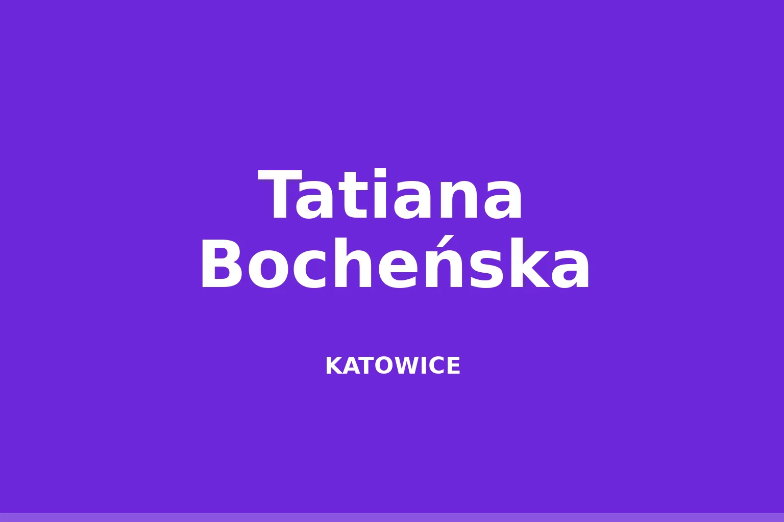 Tatiana Bocheńska