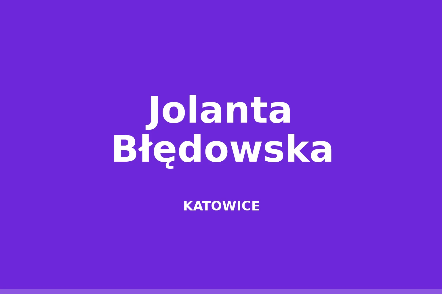 Jolanta Błędowska