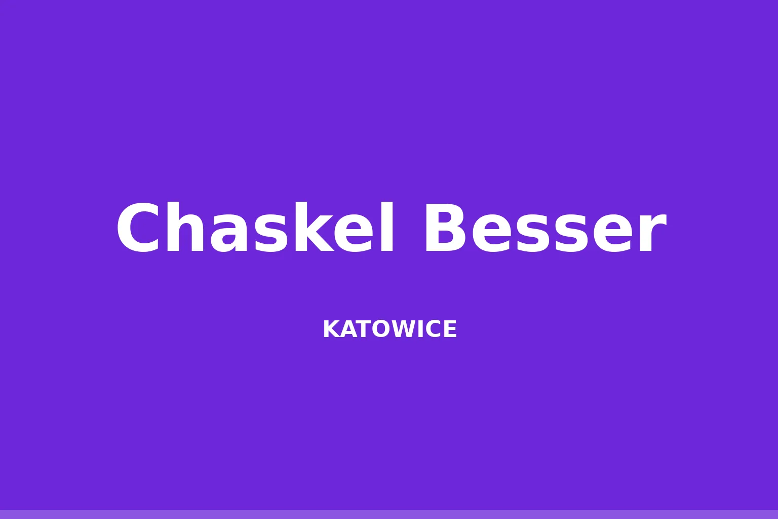 Chaskel Besser