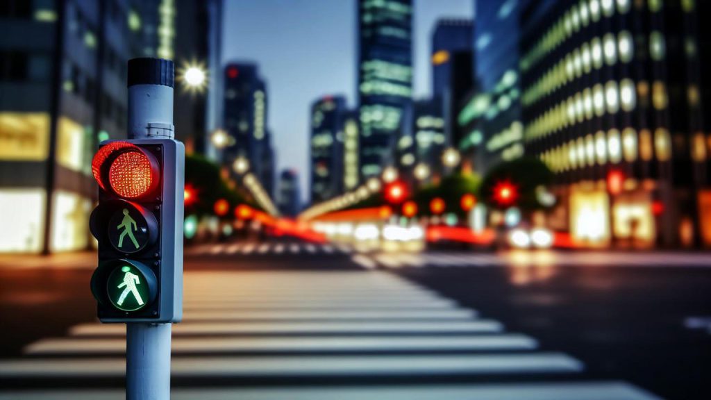 mandat za przejście na czerwonym świetle